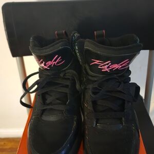 Jordan Kids Sneakers Black with Pink Accents
